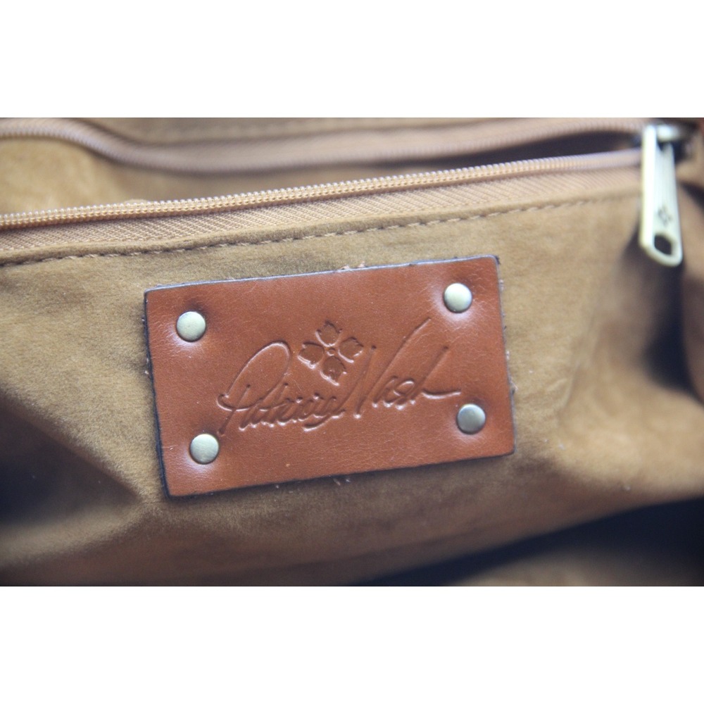 PATRICIA NASH Cantinella Crochet Bamboo Handle Satchel Bag Purse Grannycore - Picture 10 of 12